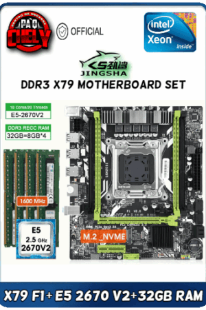 Combo Xeon X79 F1 + E5 2670 V2 + 32GB 1600MHZ DDR3